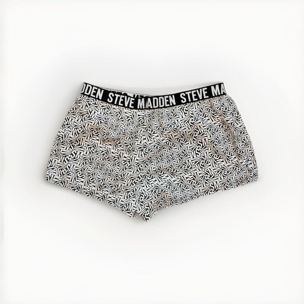 Steve Madden Women's Sleep Shorts Size M Logo Print